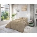 Lenjerie de pat dubla Royal Luxury Taupe, Royal Textile, 3 piese, 200 x 220 cm, 100% bumbac, multicolora