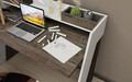 Birou, Retricy, Broklyn, 123.6x59.6x93.4 cm, PAL, Wenge/Alb