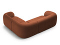 Coltar dreapta 4 locuri, Kate, Micadoni, 252x220x76 cm, tesatura boucle, teracota