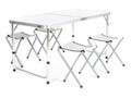 Set masa si 4 scaune pliabile pentru camping Bilbao, Happy Green, otel/aluminiu
