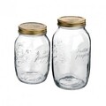 Set 2 capace Quattro Stagioni, Bormioli, Ø8.6 cm/1L + 1.5L, aluminiu