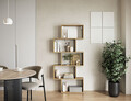 Raft de perete ELTAP, Shellf, 80x20x180 cm, PAL/PVC, stejar