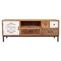 Comoda TV Collector, Creaciones Meng, 120x36.5x47.5 cm, lemn de brad
