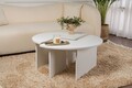 Masuta de cafea, Nordure, Moira, 90x41 cm, PAL, Alb natural