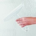 Racleta pentru baie Basic, iDesign, 20.3x1.6x20.3 cm, cu ventuze