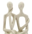 Figurina /sculptura decorativa Stons Couple, Mauro Ferretti, 11.5x9x25 cm, polirasina, crem