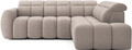 Coltar extensibil dreapta 4 locuri ELTAP, RT-20XIL, Falconn, 258x208x107 cm, lemn/poliester, maro deschis