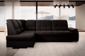 Coltar extensibil stanga 3 locuri ELTAP, LT-22FL, Sado, 272x192x95 cm, lemn/poliester, maro inchis