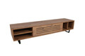 Comoda TV, Puqa Design, Eray, 160x35x40 cm, PAL, Nuc / Antracit