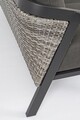 Set mobilier pentru gradina/terasa 4 piese Cordova, Bizzotto, fibra sintetica/tesatura ofelin, gri carbune