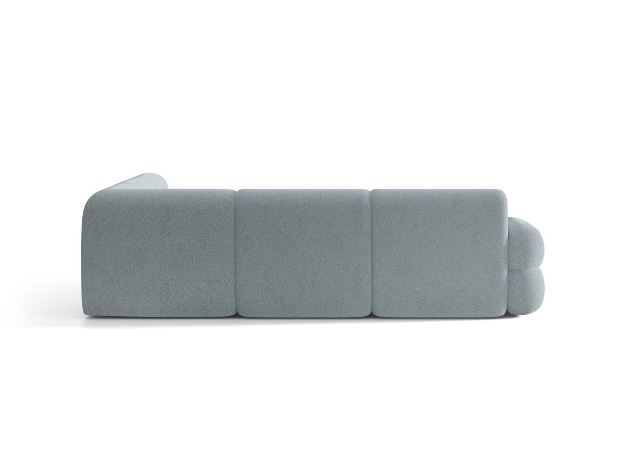 Coltar simetric 7 locuri, Neo, Micadoni Home, 295x295x83 cm, tesatura Boucle, albastru deschis — imaginea 4