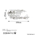 Decoratiune de perete, Sheen, Metal, Latime: 100 cm / Inaltime: 45 cm / Adancime: 4 cm, Multicolor