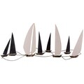 Decoratiune de perete, Ocean, metal, lucrat manual, 117 x 52 cm, multicolor
