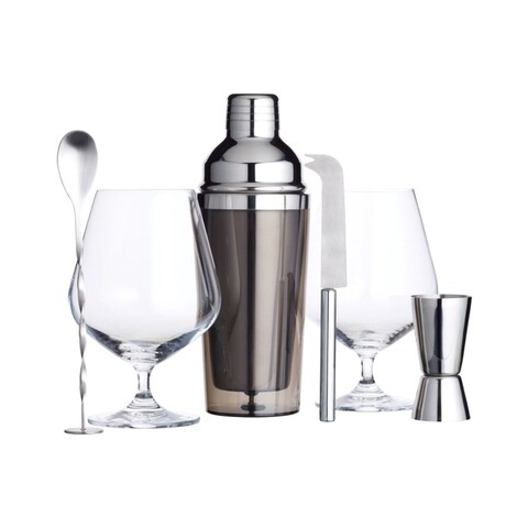 Set preparare cocktail 6 piese, Kitchen Craft, 400 ml, inox