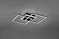 Plafoniera Venida, RL, 57.5x35.5x7.5 cm, 25W, 1x SMD, metal, negru mat