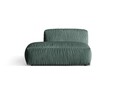 Modul stanga pentru canapea, 2 locuri, Martina-120, Micadoni Home, 133x106x75 cm, catifea, albastru petrol