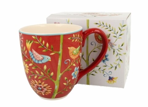 Cana Jumbo Kurpie, Duo, 810 ml, ceramica, multicolor