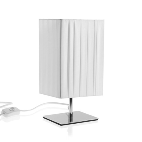 Lampa de masa villegas, versa, 1 x e14, 40w. 13x12x25 cm, metal, alb