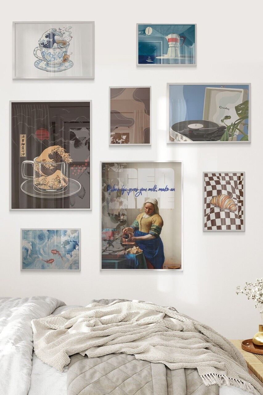Tablou decorativ, Çgs-051-White-Byk, Lemn masiv, Față: 100% PVC STICLĂ, Multicolor - view 2
