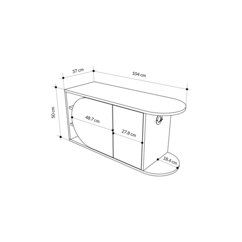 Pantofar, Decortie, Nova Shoe Bench, 104x50x37 cm, PAL, Stejar / Alb