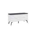 Pantofar, Decortie, Dune Bench, 107x55x35 cm, PAL, Alb