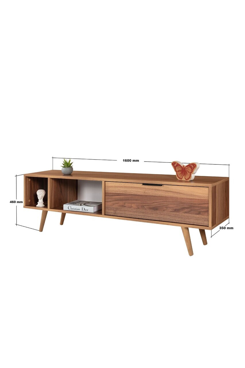 Comoda TV, Hanah Home, Venüs 3643, 160x46x35 cm, PAL, Maro — imaginea 7