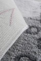 Set 3 covorase de baie, Chilai, Kedicik - White, alb/gri/roz