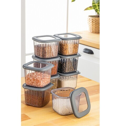 Set recipiente depozitare, Hermia, 964FRM1193, PLASTIC, Antracit