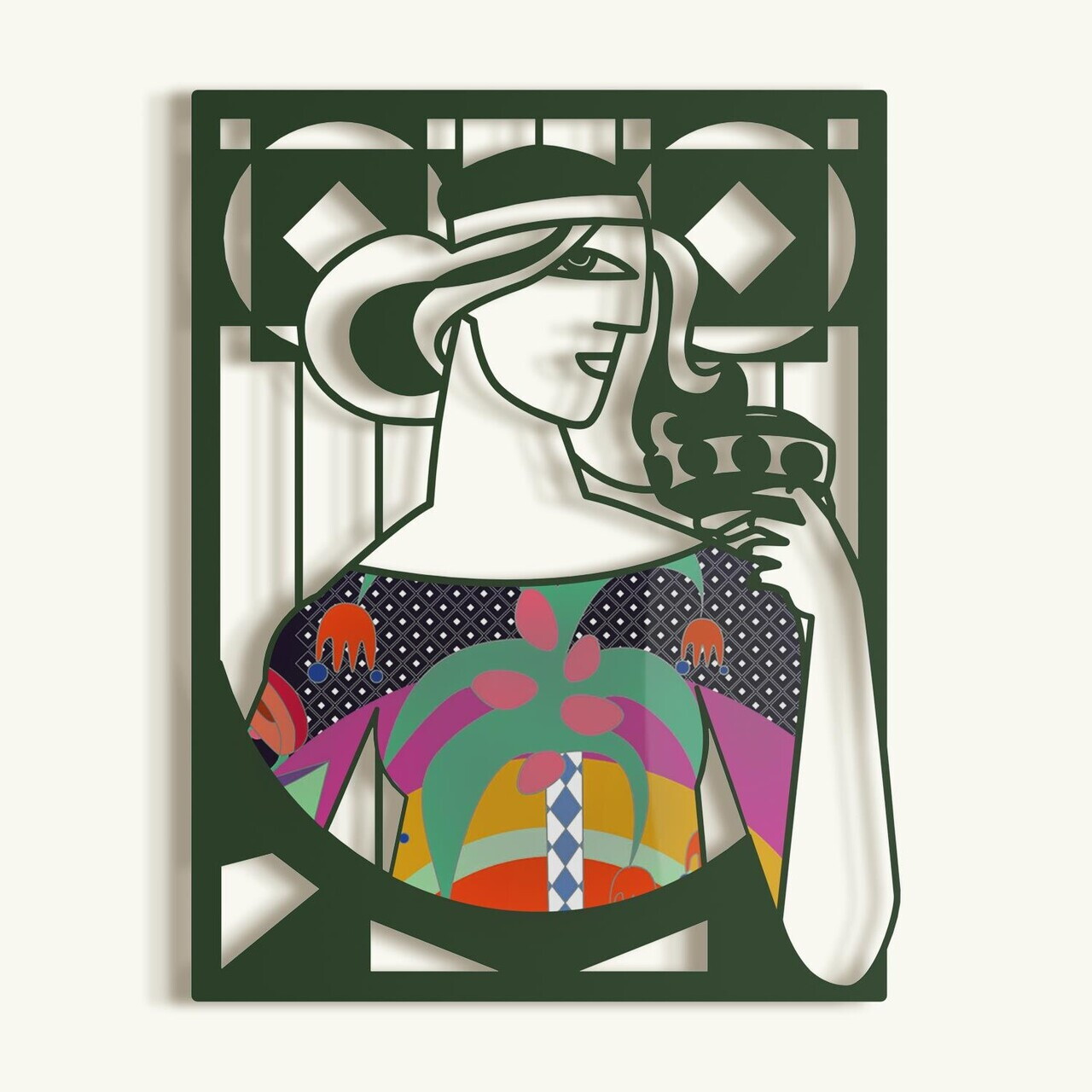 Decoratiune de perete, Mystic Grace, Dimensiune: 44 x 56 cm (1 bucată), Multicolor — imaginea 7