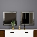 Set de oglinzi, Siam, Bale, MDF , Argintiu