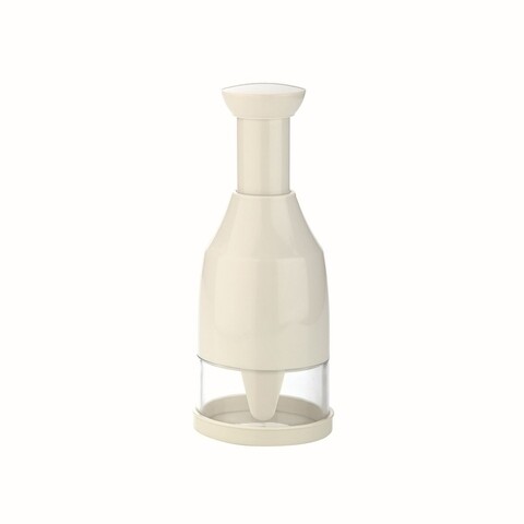 Tocator manual pentru legume Handy, Tescoma, 9 x 23 cm, plastic/inox, bej