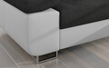 Coltar extensibil dreapta 4 locuri ELTAP, Armd-04, Armando, 289x203x85 cm, lemn/poliester, gri inchis/alb