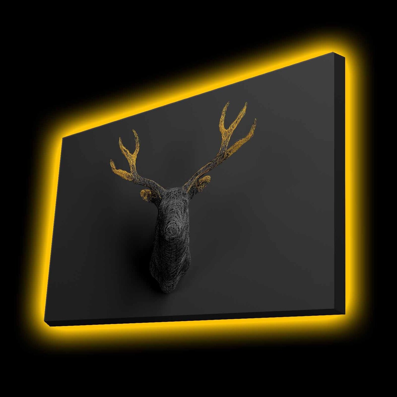 Tablou decorativ cu lumina LED, 4570KTLGDACT, Dimensiune: 45 x 70 cm, Multicolor - view 2