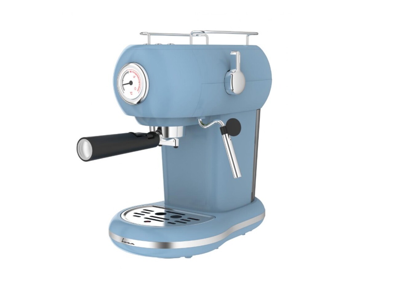 Espressor Fram, 1100W, 15 Bar, 1.2L, albastru