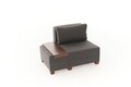 Fotoliu extensibil, Balcab Home, 825BLC4716, Lemn, Antracit