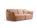 Canapea 3 locuri, Hailey, Micadoni Home, 206x102x79 cm, tesatura boucle, galben mustar