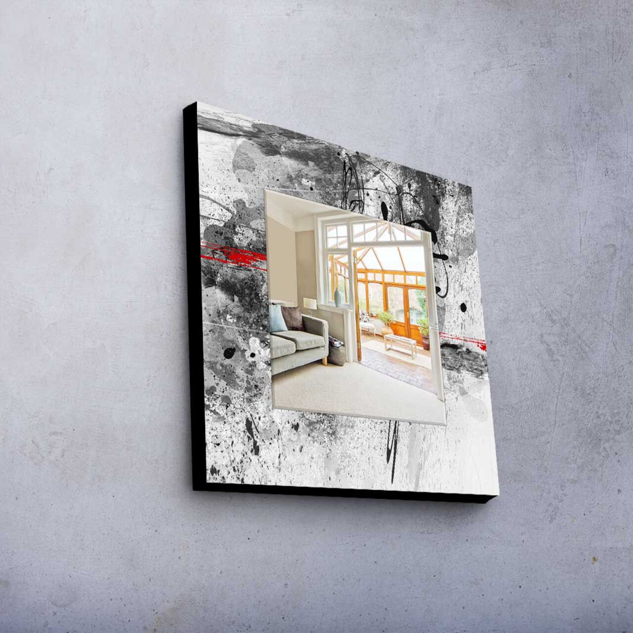 Oglinda decorativa, MA-039, Cadru: 100% LEMN DE PIN (Grosime: 27 mm), Multicolor - view 3