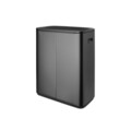 Cos de gunoi cu soft touch, Brabantia, Bo Touch, 60 L, 31.2x54.5x65.6 cm, otel, gri inchis