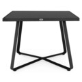 Set mobilier gradina/terasa Milano, 5 piese, aluminiu/poliester, gri/alb