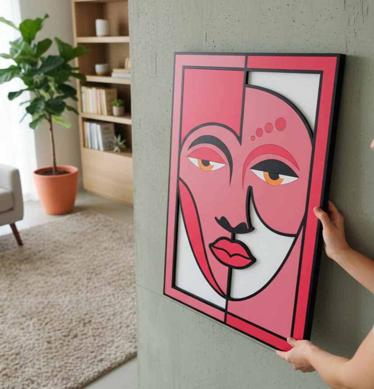 Tablou decorativ Perla Dimensiuni: 475 x 68 cm Multicolor