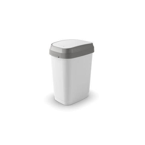 Cos de gunoi Dual Swing M, plastic, 18.15 L, alb