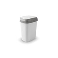 Cos de gunoi Dual Swing M, plastic, 18.15 L, alb