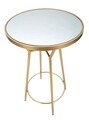 Masuta de bar Circle, Mauro Ferretti, Ø 60x105 cm, fier, auriu