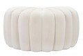 Taburet Shell, Mauro Ferretti, 80x54x42 cm, lemn de pin, crem