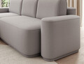 Coltar extensibil stanga 4 locuri ELTAP, Aurumm, 285x180x92 cm, lemn/poliester, gri deschis