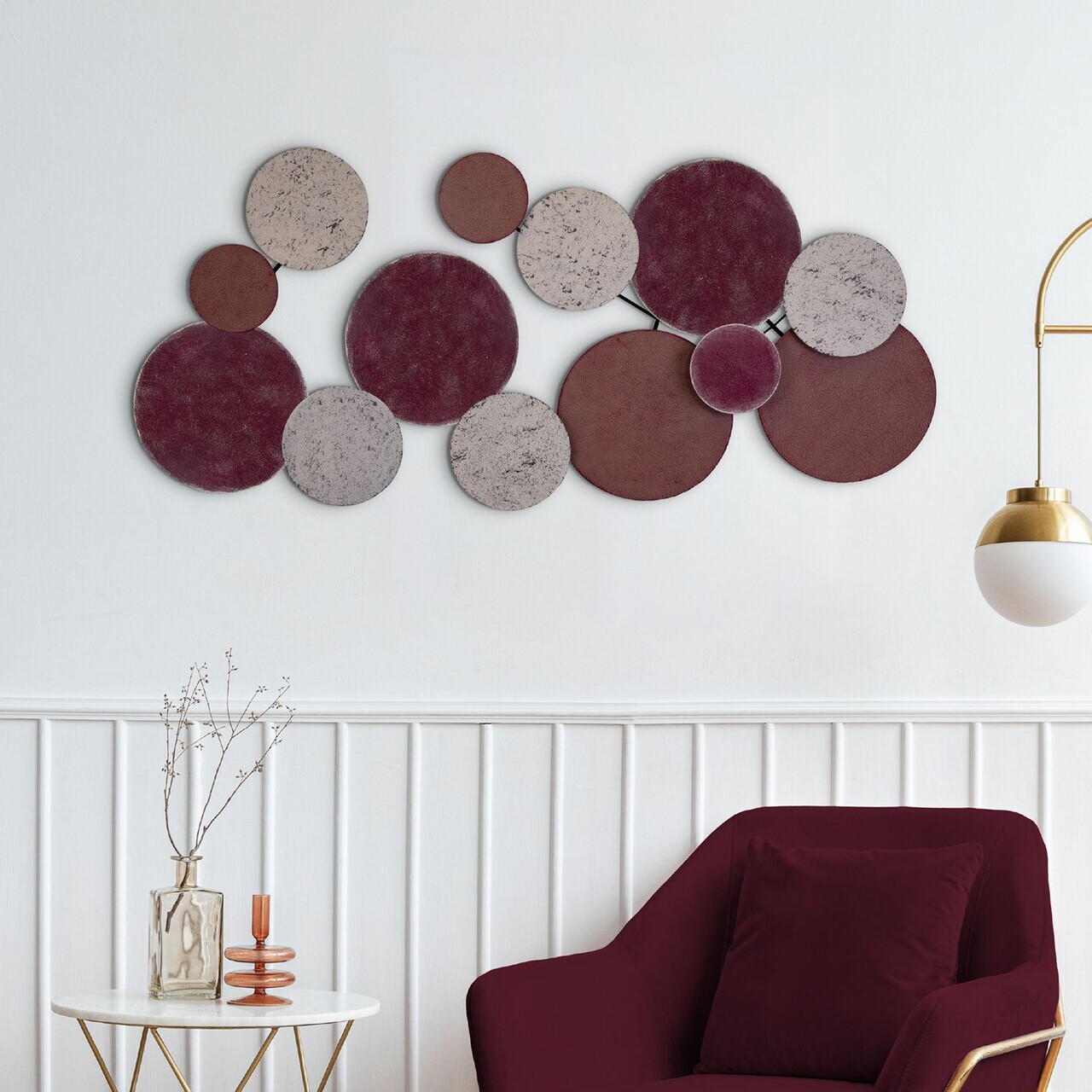 Decoratiune de perete, Wise, Dimensiuni: 100 x 8 x 50 cm, Multicolor — imaginea 2