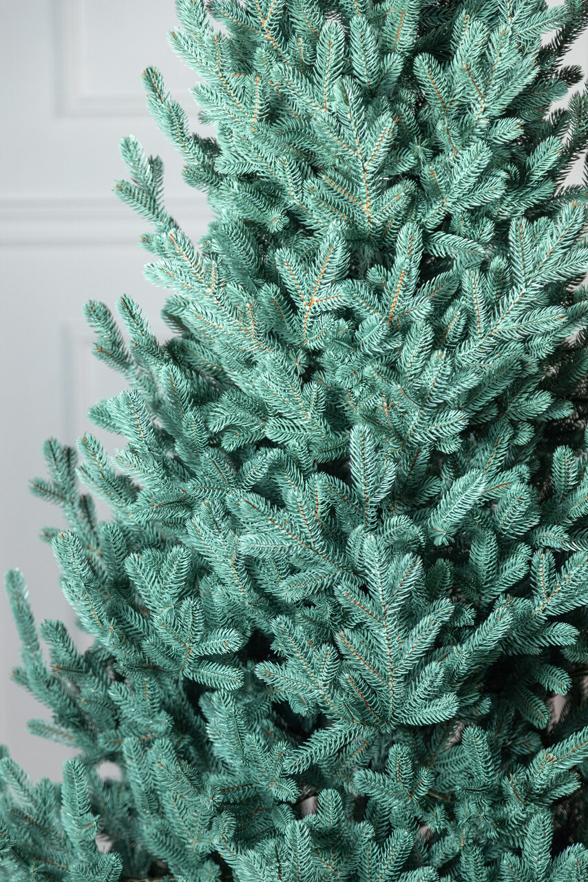 Brad artificial Christmas Deluxe by Sersimo, Viena Select argintiu, integral 3D, 210cm — imaginea 14
