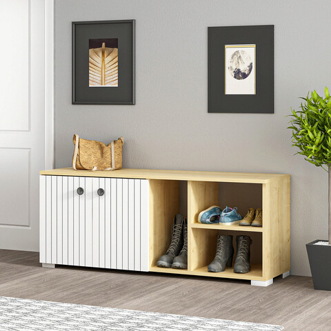 Pantofar, olivia, sarandon, 120x51.6x31.4 cm, pal, alb / safir