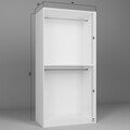 Dulap pentru haine, Miwood, Lucas 1600-85, Alb