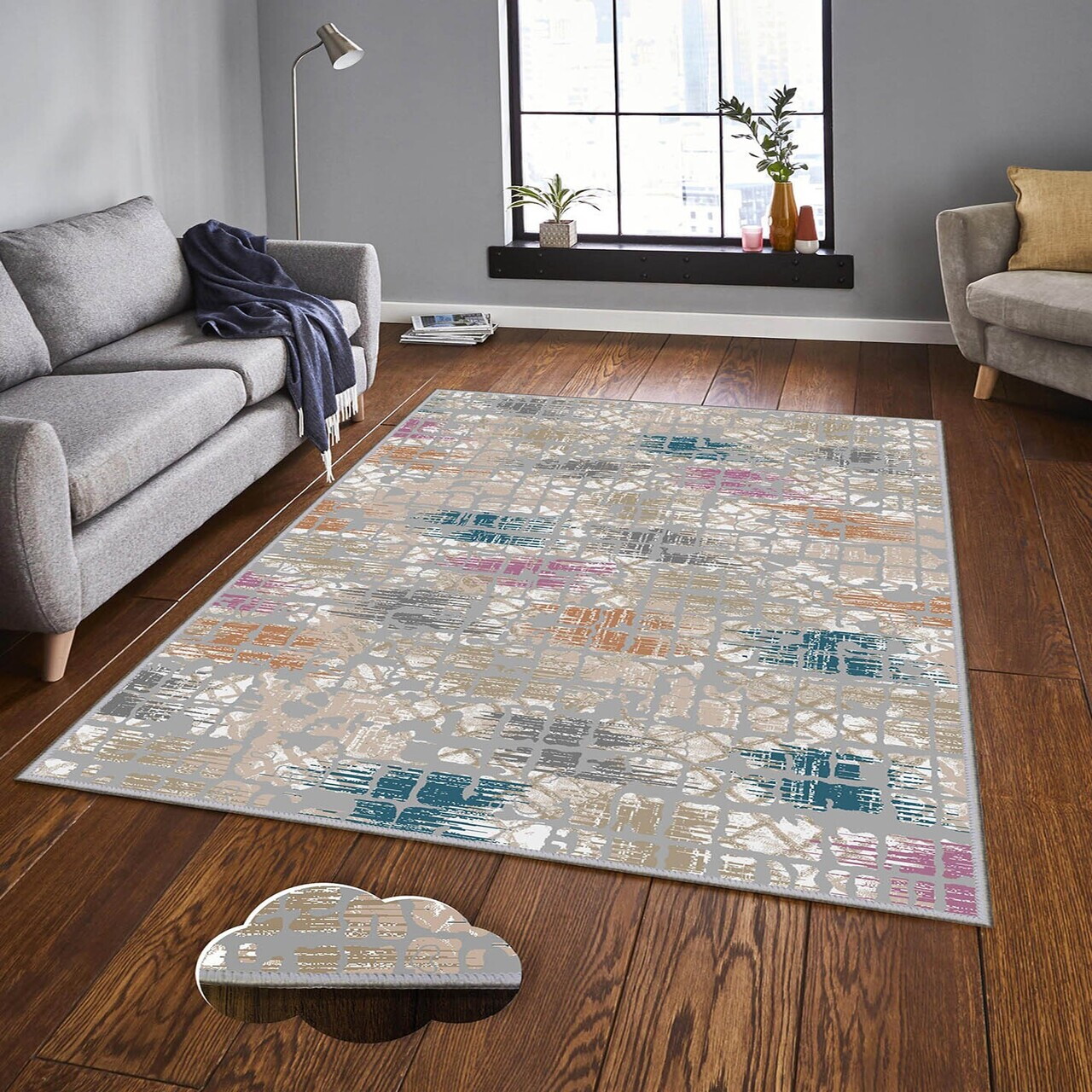 Covor Eexfab1174 180x280 cm Poliester Multicolor